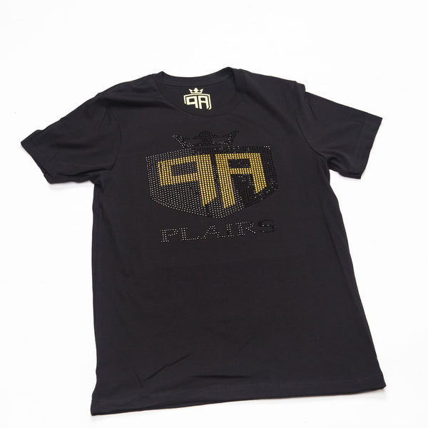 Black Bling T-Shirt Black + Gold