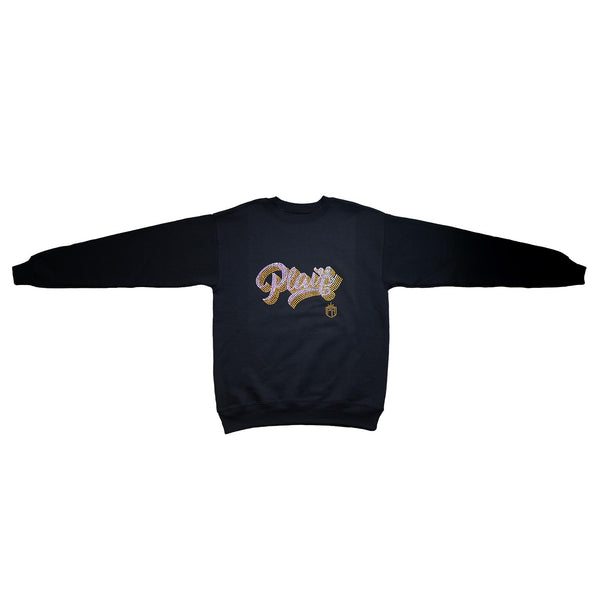 Bling Plairs Sweatshirt Black + Gold