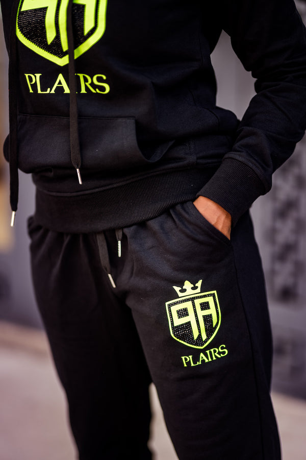 Plairs Green Bling Logo Sweatsuit Set Unisex