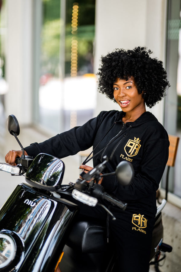 Plairs Gold Bling Logo Sweatsuit Set Unisex