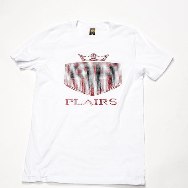 White Bling T-Shirt Red + Black