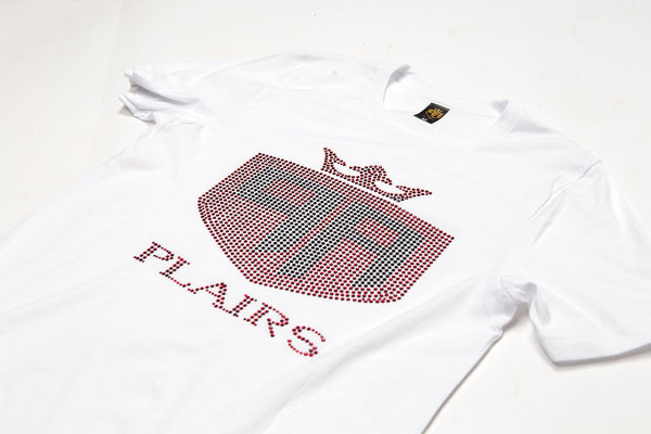 White Bling T-Shirt Red + Black