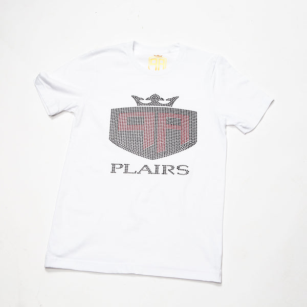White Bling T-Shirt Black + Red