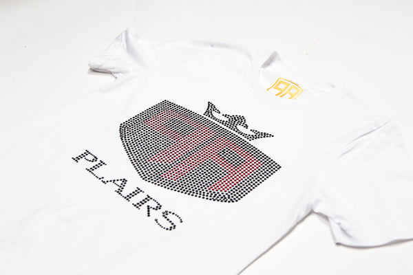 White Bling T-Shirt Black + Red