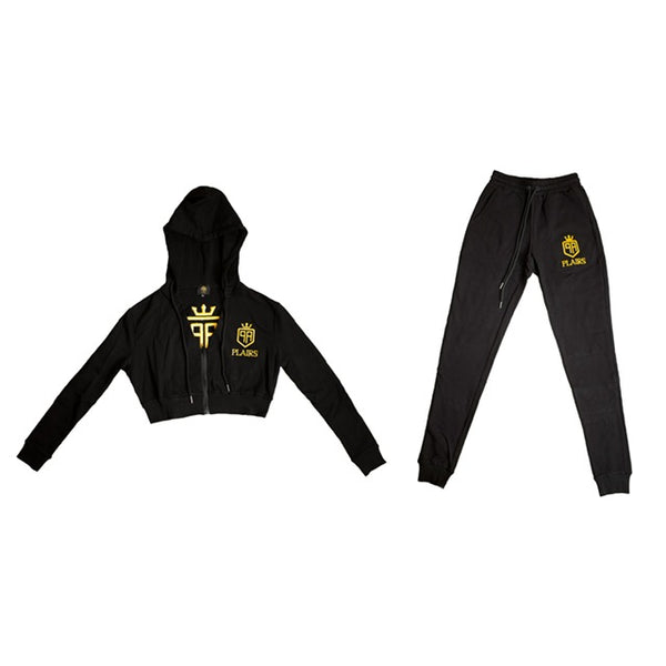 Women's Cropped Sweatsuit Set