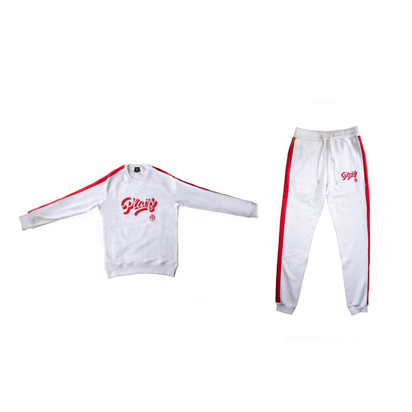 Unisex White Crewneck Set